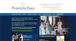 Desktop Screenshot of davisprojectsforpeace.org