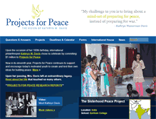 Tablet Screenshot of davisprojectsforpeace.org